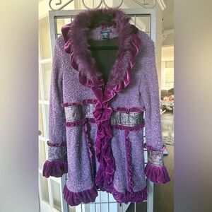 Boston Proper Lavender Textured Jacket size M